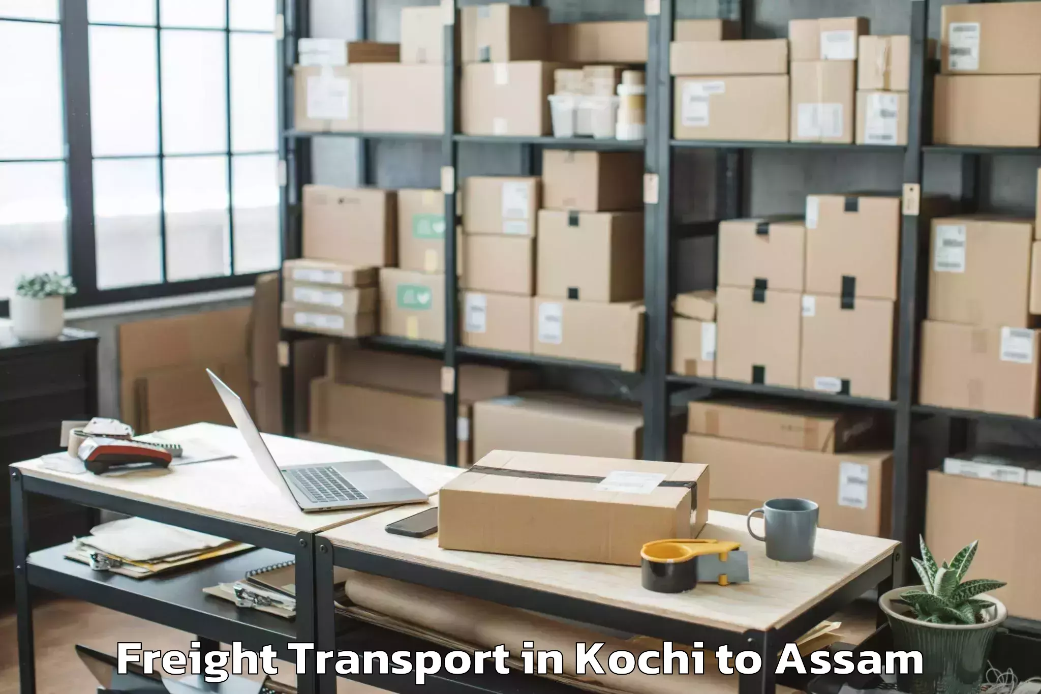 Quality Kochi to Moranhat Town Freight Transport